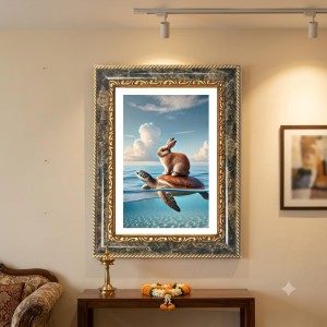 Vishnu Decorative Photo Frame With White Mount | Premium Wall & Tabletop Picture Frame | Home, Office & Temple Decoration | 12x16 Inch (Pack Of 1) (F32597) Vishnu Decorative Photo Frame With White Mount | Premium Wall & Tabletop Picture Frame | Home, Office & Temple Decoration | 12x16 Inch (Pack Of 1) (F32597)