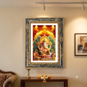 Radhaa Krishna Decorative Photo Frame With White Mount | Premium Wall & Tabletop Picture Frame | Home, Office & Temple Decoration | 12x16 Inch (Pack Of 1) (F31588) Radhaa Krishna Decorative Photo Frame With White Mount | Premium Wall & Tabletop Picture Frame | Home, Office & Temple Decoration | 12x16 Inch (Pack Of 1) (F31588)