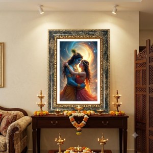 Radhaa Krishna Decorative Photo Frame With White Mount | Premium Wall & Tabletop Picture Frame | Home, Office & Temple Decoration | 12x16 Inch (Pack Of 1) (F33000) Radhaa Krishna Decorative Photo Frame With White Mount | Premium Wall & Tabletop Picture Frame | Home, Office & Temple Decoration | 12x16 Inch (Pack Of 1) (F33000)