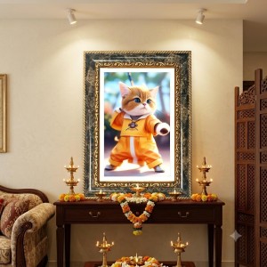 Swami Vivekananda Decorative Photo Frame With White Mount | Premium Wall & Tabletop Picture Frame | Home, Office & Temple Decoration | 12x16 Inch (Pack Of 1) (F33154)