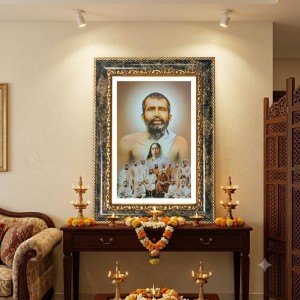 Sri Ramakrishna Paramahamsa Decorative Photo Frame With White Mount | Premium Wall & Tabletop Picture Frame | Home, Office & Temple Decoration | 8x12 Inch (Pack Of 1) (F33204) Sri Ramakrishna Paramahamsa Decorative Photo Frame With White Mount | Premium Wall & Tabletop Picture Frame | Home, Office & Temple Decoration | 8x12 Inch (Pack Of 1) (F33204)