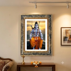 Rama Decorative Photo Frame With White Mount | Premium Wall & Tabletop Picture Frame | Home, Office & Temple Decoration | 10x14 Inch (Pack Of 1) (F33074) Rama Decorative Photo Frame With White Mount | Premium Wall & Tabletop Picture Frame | Home, Office & Temple Decoration | 10x14 Inch (Pack Of 1) (F33074)