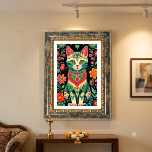 Modern Contemporary Painting Decorative Photo Frame With White Mount | Premium Wall & Tabletop Picture Frame | Home, Office & Temple Decoration | 12x16 Inch (Pack Of 1) (F32581) Modern Contemporary Painting Decorative Photo Frame With White Mount | Premium Wall & Tabletop Picture Frame | Home, Office & Temple Decoration | 12x16 Inch (Pack Of 1) (F32581)