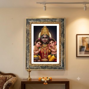 Murugann Decorative Photo Frame With White Mount | Premium Wall & Tabletop Picture Frame | Home, Office & Temple Decoration | 10x14 Inch (Pack Of 1) (F32438) Murugann Decorative Photo Frame With White Mount | Premium Wall & Tabletop Picture Frame | Home, Office & Temple Decoration | 10x14 Inch (Pack Of 1) (F32438)