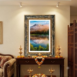 Mountain Lake Decorative Photo Frame With White Mount | Premium Wall & Tabletop Picture Frame | Home, Office & Temple Decoration | 10x14 Inch (Pack Of 1) (F31333) Mountain Lake Decorative Photo Frame With White Mount | Premium Wall & Tabletop Picture Frame | Home, Office & Temple Decoration | 10x14 Inch (Pack Of 1) (F31333)