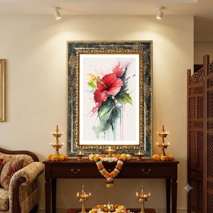 Tranquil Artwork Decorative Photo Frame With White Mount | Premium Wall & Tabletop Picture Frame | Home, Office & Temple Decoration | 12x16 Inch (Pack Of 1) (F32575) Tranquil Artwork Decorative Photo Frame With White Mount | Premium Wall & Tabletop Picture Frame | Home, Office & Temple Decoration | 12x16 Inch (Pack Of 1) (F32575)