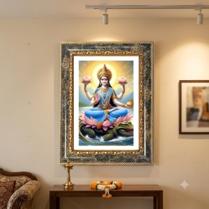 Lakshmi Decorative Photo Frame With White Mount | Premium Wall & Tabletop Picture Frame | Home, Office & Temple Decoration | 8x12 Inch (Pack Of 1) (F32539) Lakshmi Decorative Photo Frame With White Mount | Premium Wall & Tabletop Picture Frame | Home, Office & Temple Decoration | 8x12 Inch (Pack Of 1) (F32539)