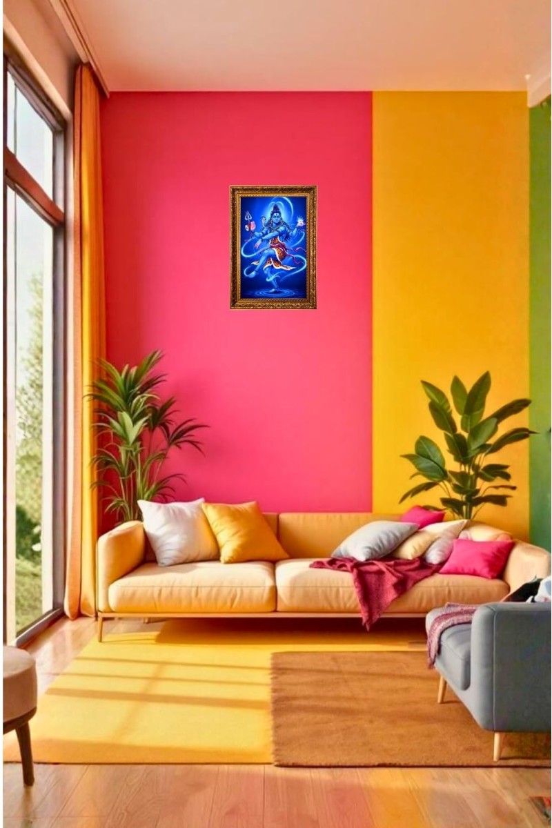 Maheshwar Baba Big Photo Frame - 20x28 Inches For Home,Temple & Office Decoration (F11180)