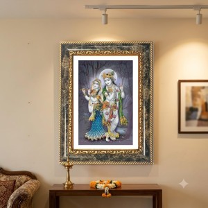 Radhaa Krishna Decorative Photo Frame With White Mount | Premium Wall & Tabletop Picture Frame | Home, Office & Temple Decoration | 8x12 Inch (Pack Of 1) (F32670) Radhaa Krishna Decorative Photo Frame With White Mount | Premium Wall & Tabletop Picture Frame | Home, Office & Temple Decoration | 8x12 Inch (Pack Of 1) (F32670)
