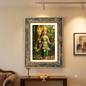 Trirupati Balajii Decorative Photo Frame With White Mount | Premium Wall & Tabletop Picture Frame | Home, Office & Temple Decoration | 12x16 Inch (Pack Of 1) (F31199) Trirupati Balajii Decorative Photo Frame With White Mount | Premium Wall & Tabletop Picture Frame | Home, Office & Temple Decoration | 12x16 Inch (Pack Of 1) (F31199)
