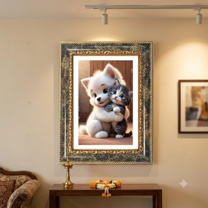 Lakshmi Decorative Photo Frame With White Mount | Premium Wall & Tabletop Picture Frame | Home, Office & Temple Decoration | 8x12 Inch (Pack Of 1) (F32356) Lakshmi Decorative Photo Frame With White Mount | Premium Wall & Tabletop Picture Frame | Home, Office & Temple Decoration | 8x12 Inch (Pack Of 1) (F32356)