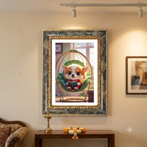 Cat Decorative Photo Frame With White Mount | Premium Wall & Tabletop Picture Frame | Home, Office & Temple Decoration | 10x14 Inch (Pack Of 1) (F31504) Cat Decorative Photo Frame With White Mount | Premium Wall & Tabletop Picture Frame | Home, Office & Temple Decoration | 10x14 Inch (Pack Of 1) (F31504)