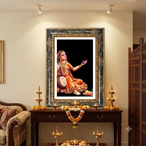 Sant Mirabai Decorative Photo Frame With White Mount | Premium Wall & Tabletop Picture Frame | Home, Office & Temple Decoration | 10x14 Inch (Pack Of 1) (F31281) Sant Mirabai Decorative Photo Frame With White Mount | Premium Wall & Tabletop Picture Frame | Home, Office & Temple Decoration | 10x14 Inch (Pack Of 1) (F31281)