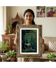 Shakuntala Decorative Photo Frame With White Mount | Premium Wall & Tabletop Picture Frame | Home, Office & Temple Decoration | 12x16 Inch (Pack Of 1) (F33108)