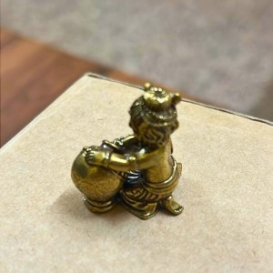 Mini Brass Murti Idol for Home DÃ©cor & Meditation | Handmade Antique Finish Brass Statue for Pooja Room, Office Desk & Spiritual Gift | Small Decorative Showpiece (Gopal)