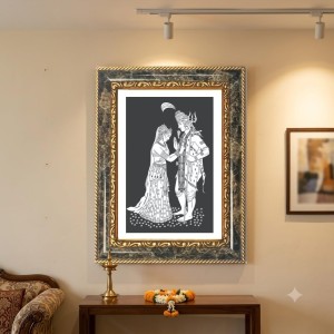 Shiva And Parvati Decorative Photo Frame With White Mount | Premium Wall & Tabletop Picture Frame | Home, Office & Temple Decoration | 8x12 Inch (Pack Of 1) (F31387) Shiva And Parvati Decorative Photo Frame With White Mount | Premium Wall & Tabletop Picture Frame | Home, Office & Temple Decoration | 8x12 Inch (Pack Of 1) (F31387)