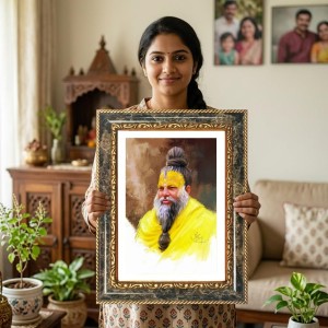 Shri Premanand Ji Maharaj Decorative Photo Frame With White Mount | Premium Wall & Tabletop Picture Frame | Home, Office & Temple Decoration | 8x12 Inch (Pack Of 1) (F32476) Shri Premanand Ji Maharaj Decorative Photo Frame With White Mount | Premium Wall & Tabletop Picture Frame | Home, Office & Temple Decoration | 8x12 Inch (Pack Of 1) (F32476)