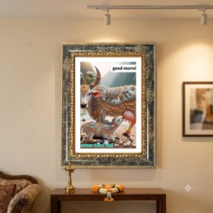 Ram Kumar Kavi Raj Decorative Photo Frame With White Mount | Premium Wall & Tabletop Picture Frame | Home, Office & Temple Decoration | 10x14 Inch (Pack Of 1) (F33216)