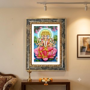 Vishnu And Lakshmi Decorative Photo Frame With White Mount | Premium Wall & Tabletop Picture Frame | Home, Office & Temple Decoration | 12x16 Inch (Pack Of 1) (F31587) Vishnu And Lakshmi Decorative Photo Frame With White Mount | Premium Wall & Tabletop Picture Frame | Home, Office & Temple Decoration | 12x16 Inch (Pack Of 1) (F31587)
