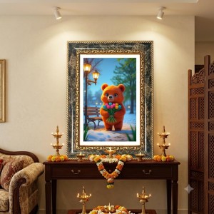 Orange Teddy Bear Decorative Photo Frame With White Mount | Premium Wall & Tabletop Picture Frame | Home, Office & Temple Decoration | 8x12 Inch (Pack Of 1) (F32473) Orange Teddy Bear Decorative Photo Frame With White Mount | Premium Wall & Tabletop Picture Frame | Home, Office & Temple Decoration | 8x12 Inch (Pack Of 1) (F32473)