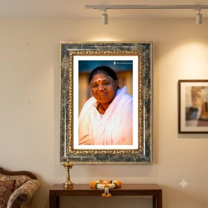 Spiritual Portrait Decorative Photo Frame With White Mount | Premium Wall & Tabletop Picture Frame | Home, Office & Temple Decoration | 8x12 Inch (Pack Of 1) (F31444)