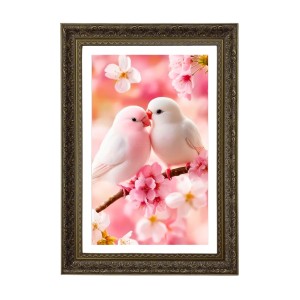 White Love Birds Big Photo Frame - 20x28 Inches For Home,Temple & Office Decoration (F10676) White Love Birds Big Photo Frame - 20x28 Inches For Home,Temple & Office Decoration (F10676)