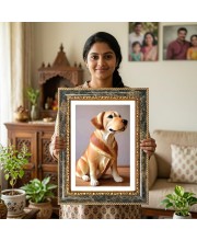 ToToast Decorative Photo Frame With White Mount | Premium Wall & Tabletop Picture Frame | Home, Office & Temple Decoration | 10x14 Inch (Pack Of 1) (F32624)