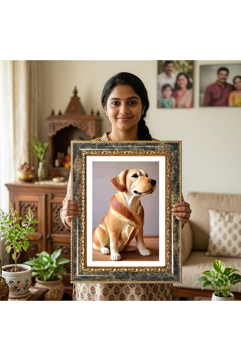 ToToast Decorative Photo Frame With White Mount | Premium Wall & Tabletop Picture Frame | Home, Office & Temple Decoration | 10x14 Inch (Pack Of 1) (F32624)