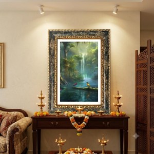 Narasimha Decorative Photo Frame With White Mount | Premium Wall & Tabletop Picture Frame | Home, Office & Temple Decoration | 12x16 Inch (Pack Of 1) (F32989) Narasimha Decorative Photo Frame With White Mount | Premium Wall & Tabletop Picture Frame | Home, Office & Temple Decoration | 12x16 Inch (Pack Of 1) (F32989)