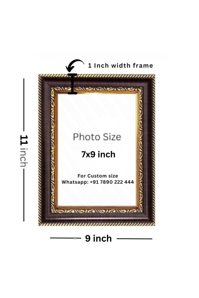 Customized Photo Frame with Single Photo Upload | Personalized Picture Frame for Home DÃ©cor & Gifts ! 7x9 Inch Photo Size