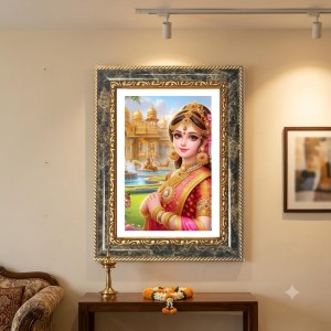 Rama Decorative Photo Frame With White Mount | Premium Wall & Tabletop Picture Frame | Home, Office & Temple Decoration | 12x16 Inch (Pack Of 1) (F33075) Rama Decorative Photo Frame With White Mount | Premium Wall & Tabletop Picture Frame | Home, Office & Temple Decoration | 12x16 Inch (Pack Of 1) (F33075)