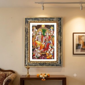 Ram Darbar Decorative Photo Frame With White Mount | Premium Wall & Tabletop Picture Frame | Home, Office & Temple Decoration | 8x12 Inch (Pack Of 1) (F33121) Ram Darbar Decorative Photo Frame With White Mount | Premium Wall & Tabletop Picture Frame | Home, Office & Temple Decoration | 8x12 Inch (Pack Of 1) (F33121)
