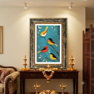 Bird Painting Decorative Photo Frame With White Mount | Premium Wall & Tabletop Picture Frame | Home, Office & Temple Decoration | 8x12 Inch (Pack Of 1) (F33036) Bird Painting Decorative Photo Frame With White Mount | Premium Wall & Tabletop Picture Frame | Home, Office & Temple Decoration | 8x12 Inch (Pack Of 1) (F33036)