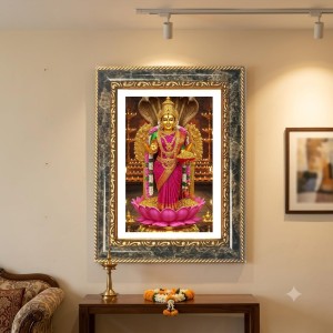 Goddess Lakshmi Decorative Photo Frame With White Mount | Premium Wall & Tabletop Picture Frame | Home, Office & Temple Decoration | 8x12 Inch (Pack Of 1) (F31250) Goddess Lakshmi Decorative Photo Frame With White Mount | Premium Wall & Tabletop Picture Frame | Home, Office & Temple Decoration | 8x12 Inch (Pack Of 1) (F31250)