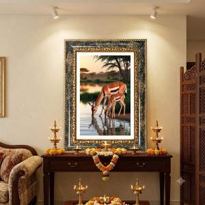 Shiva Parvati Decorative Photo Frame With White Mount | Premium Wall & Tabletop Picture Frame | Home, Office & Temple Decoration | 12x16 Inch (Pack Of 1) (F33087) Shiva Parvati Decorative Photo Frame With White Mount | Premium Wall & Tabletop Picture Frame | Home, Office & Temple Decoration | 12x16 Inch (Pack Of 1) (F33087)