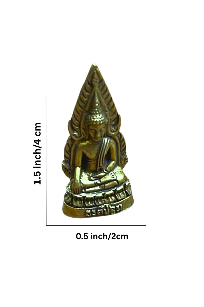 Mini Brass Murti Idol for Home DÃ©cor & Meditation | Handmade Antique Finish Brass Statue for Pooja Room, Office Desk & Spiritual Gift | Small Decorative Showpiece (Buddha with Tree)