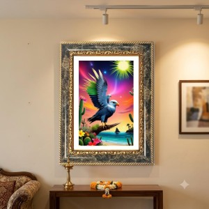Multi-Colore Eagle Decorative Photo Frame With White Mount | Premium Wall & Tabletop Picture Frame | Home, Office & Temple Decoration | 10x14 Inch (Pack Of 1) (F31127) Multi-Colore Eagle Decorative Photo Frame With White Mount | Premium Wall & Tabletop Picture Frame | Home, Office & Temple Decoration | 10x14 Inch (Pack Of 1) (F31127)