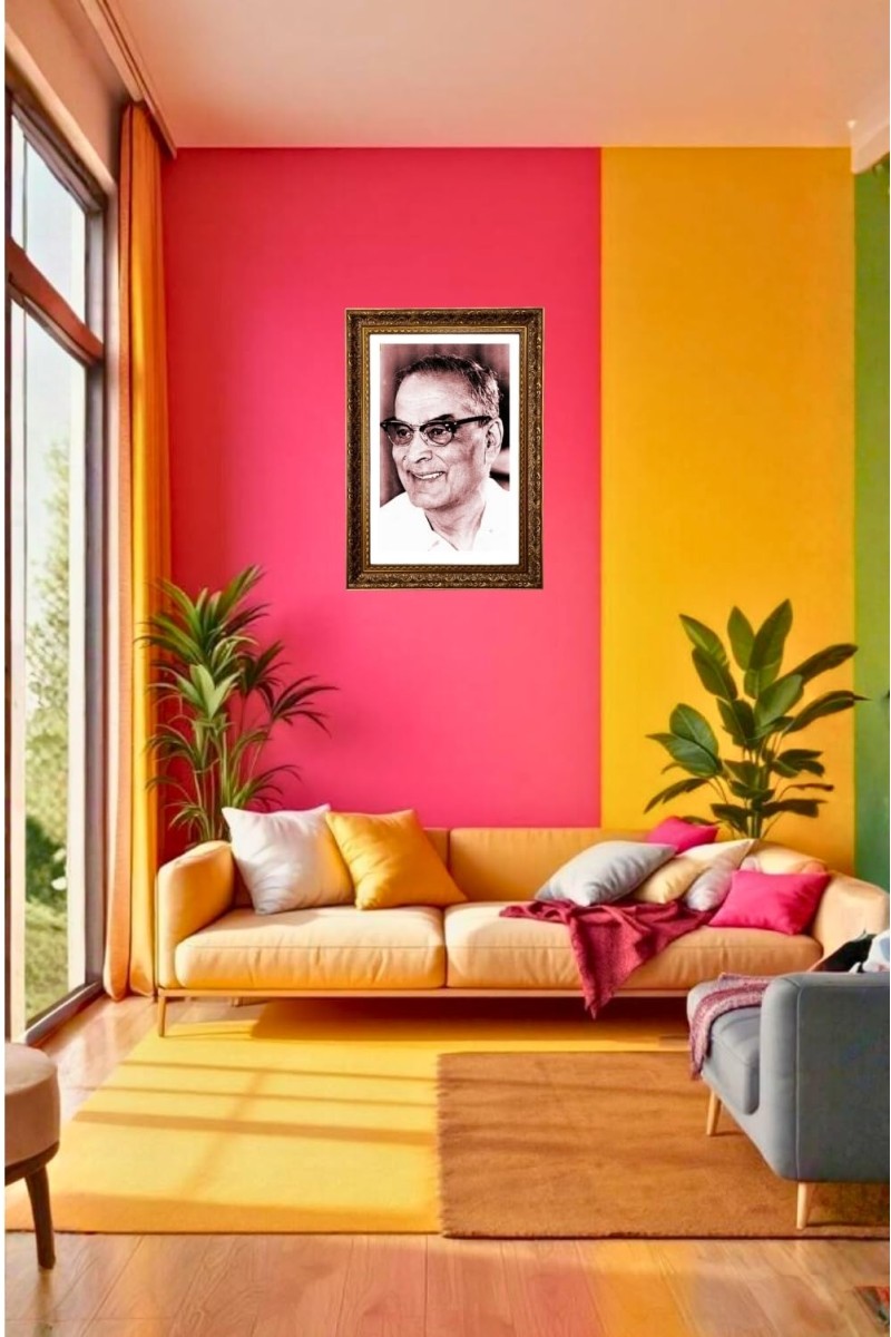Dr. Bidhan Chandra Roy Big Photo Frame - 20x28 Inches For Home,Temple & Office Decoration (F11243)