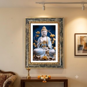 Vishnu Decorative Photo Frame With White Mount | Premium Wall & Tabletop Picture Frame | Home, Office & Temple Decoration | 12x16 Inch (Pack Of 1) (F31492) Vishnu Decorative Photo Frame With White Mount | Premium Wall & Tabletop Picture Frame | Home, Office & Temple Decoration | 12x16 Inch (Pack Of 1) (F31492)