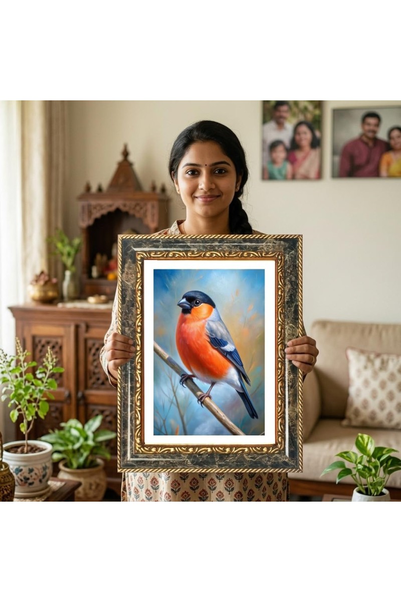 Rama Decorative Photo Frame With White Mount | Premium Wall & Tabletop Picture Frame | Home, Office & Temple Decoration | 12x16 Inch (Pack Of 1) (F33120)
