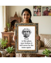Parakeets Decorative Photo Frame With White Mount | Premium Wall & Tabletop Picture Frame | Home, Office & Temple Decoration | 12x16 Inch (Pack Of 1) (F32384)
