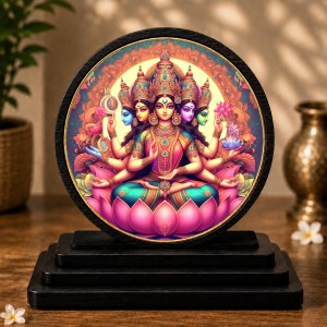 Car Dashboard Wooden Gayatri MATA Showpiece | 4 X 4.5 Inch Sublimation Printed Decorative Stand | 4 Mm MDF | Home Decor | Made in India (F33442) Car Dashboard Wooden Gayatri MATA Showpiece | 4 X 4.5 Inch Sublimation Printed Decorative Stand | 4 Mm MDF | Home Decor | Made in India (F33442)