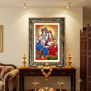 Radhaa Krishna Decorative Photo Frame With White Mount | Premium Wall & Tabletop Picture Frame | Home, Office & Temple Decoration | 8x12 Inch (Pack Of 1) (F31613) Radhaa Krishna Decorative Photo Frame With White Mount | Premium Wall & Tabletop Picture Frame | Home, Office & Temple Decoration | 8x12 Inch (Pack Of 1) (F31613)