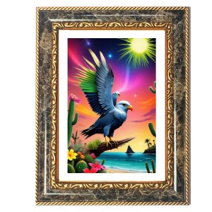 Multi-Colore Eagle Decorative Photo Frame With White Mount | Premium Wall & Tabletop Picture Frame | Home, Office & Temple Decoration | 10x14 Inch (Pack Of 1) (F31127) Multi-Colore Eagle Decorative Photo Frame With White Mount | Premium Wall & Tabletop Picture Frame | Home, Office & Temple Decoration | 10x14 Inch (Pack Of 1) (F31127)