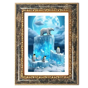 Polar Bear Decorative Photo Frame With White Mount | Premium Wall & Tabletop Picture Frame | Home, Office & Temple Decoration | 8x12 Inch (Pack Of 1) (F32433) Polar Bear Decorative Photo Frame With White Mount | Premium Wall & Tabletop Picture Frame | Home, Office & Temple Decoration | 8x12 Inch (Pack Of 1) (F32433)