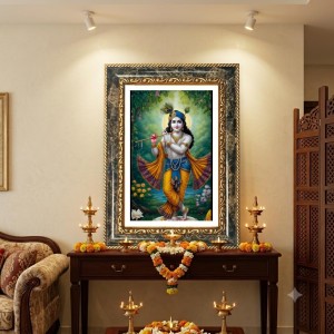 Vishnu Decorative Photo Frame With White Mount | Premium Wall & Tabletop Picture Frame | Home, Office & Temple Decoration | 12x16 Inch (Pack Of 1) (F31449) Vishnu Decorative Photo Frame With White Mount | Premium Wall & Tabletop Picture Frame | Home, Office & Temple Decoration | 12x16 Inch (Pack Of 1) (F31449)