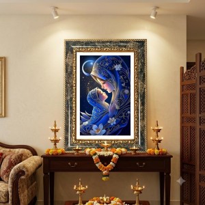 Virgin Mary And Baby Jesus Decorative Photo Frame With White Mount | Premium Wall & Tabletop Picture Frame | Home, Office & Temple Decoration | 8x12 Inch (Pack Of 1) (F32428) Virgin Mary And Baby Jesus Decorative Photo Frame With White Mount | Premium Wall & Tabletop Picture Frame | Home, Office & Temple Decoration | 8x12 Inch (Pack Of 1) (F32428)
