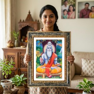 Sage Portrait Decorative Photo Frame With White Mount | Premium Wall & Tabletop Picture Frame | Home, Office & Temple Decoration | 10x14 Inch (Pack Of 1) (F33068)