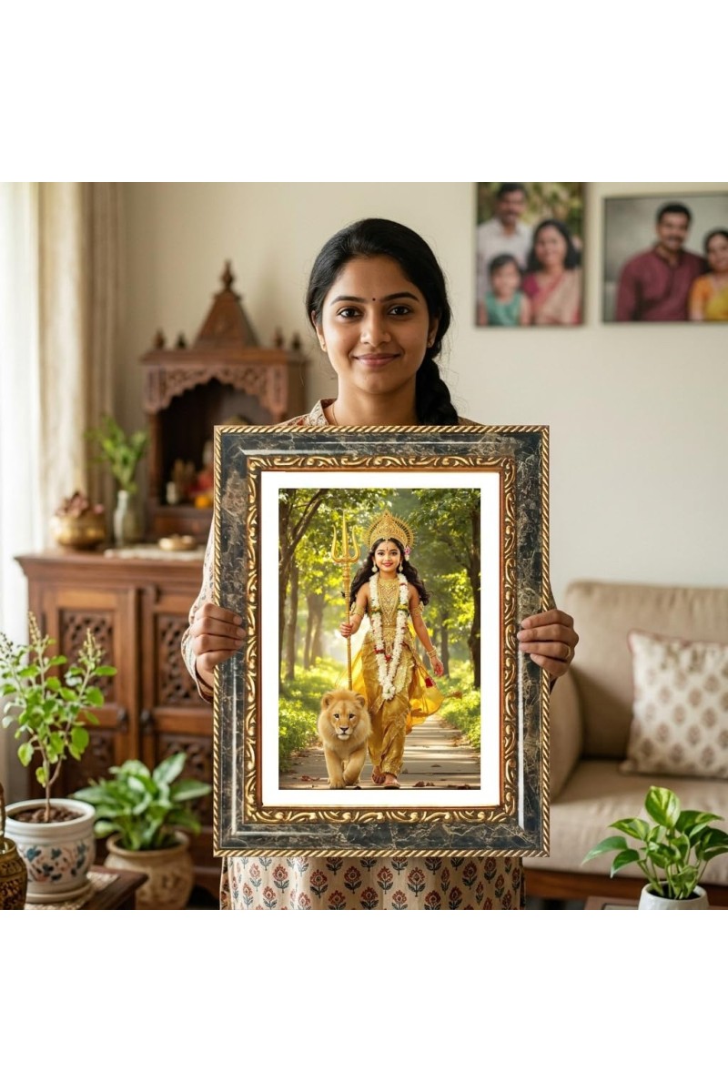 Swami Vivekananda Decorative Photo Frame With White Mount | Premium Wall & Tabletop Picture Frame | Home, Office & Temple Decoration | 12x16 Inch (Pack Of 1) (F31420)