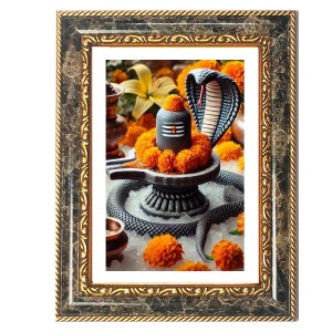 Shiva Lingam Decorative Photo Frame With White Mount | Premium Wall & Tabletop Picture Frame | Home, Office & Temple Decoration | 8x12 Inch (Pack Of 1) (F33240) Shiva Lingam Decorative Photo Frame With White Mount | Premium Wall & Tabletop Picture Frame | Home, Office & Temple Decoration | 8x12 Inch (Pack Of 1) (F33240)